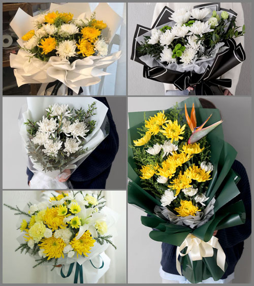 海南海口市龙华区中山街道白事花束代送